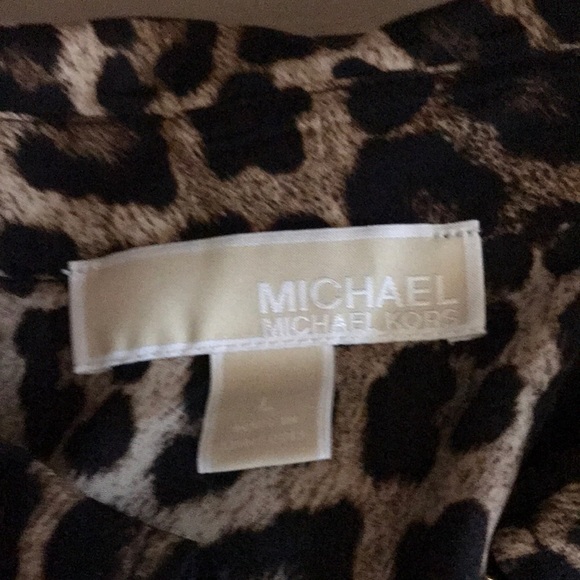 MICHAEL Michael Kors Jackets & Blazers - Michael Kors silk leopard blouse